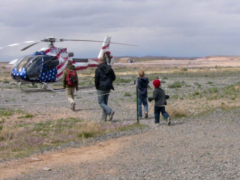 grand canyon going to helicopter